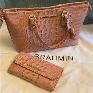 Brahmin Mini Asher Melbourne & Wallet set